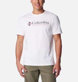 Men Columbia CSC Basic Logo™ T Shirts White | 80540005