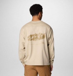 Men Columbia Duxbery™ Relaxed Long Sleeve T Shirts Khaki | 64366150