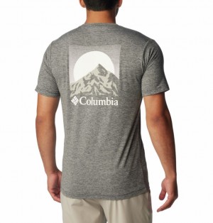 Men Columbia Kwick Hike™ Technical Graphic T Shirts Black | 17996861