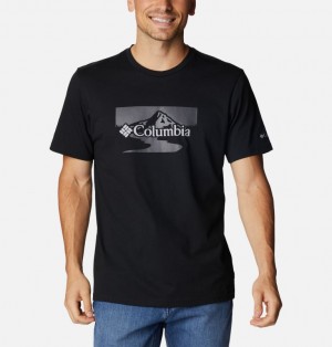 Men Columbia Path Lake™ II Graphic T Shirts Black | 83560176