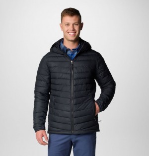 Men Columbia Slope Edge™ II Hooded Insulated Puffer Jacket Black | 81655638