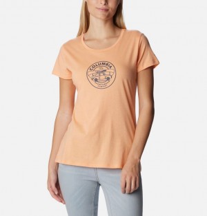 Women Columbia Daisy Days™ Graphic T Shirts Coral | 8159261