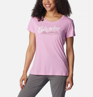 Women Columbia Daisy Days™ Graphic T Shirts Pink | 53292916