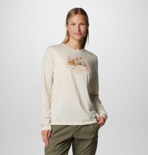 Women Columbia Hidden Haven™ LS T Shirts White | 84844911