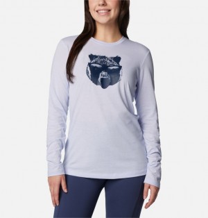 Women Columbia Hidden Haven™ LS T Shirts Lavender | 54046194